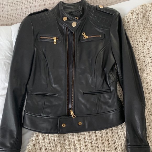 Black leather jacket - Picture 6 of 7